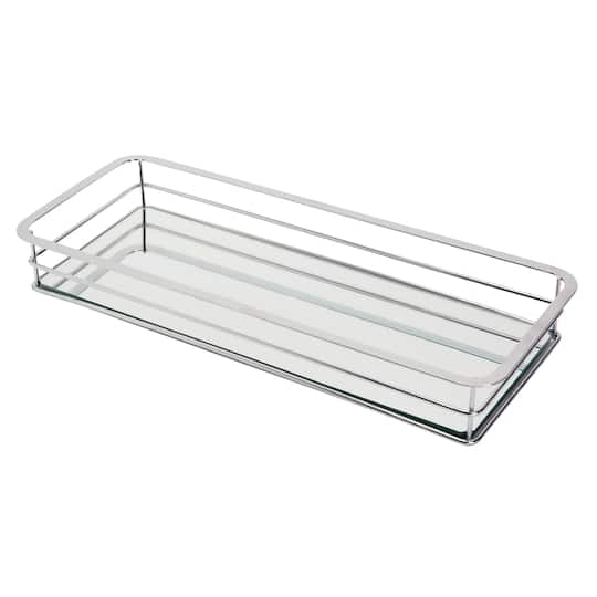 Home Details Vanity Tray with Chrome Finish